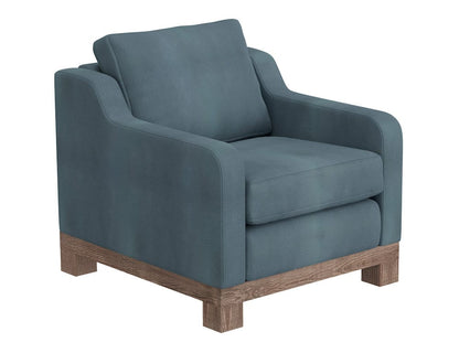 IFD  - Samba  - Wooden Frame & Base, Armchair  - Blue  - IUP298-ACH-233 view 1