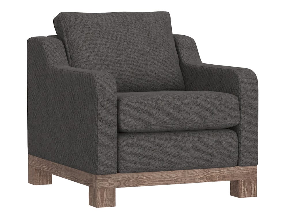 IFD  - Samba  - Wooden Frame & Base, Armchair  - Gray  - IUP298-ACH-121 view 1