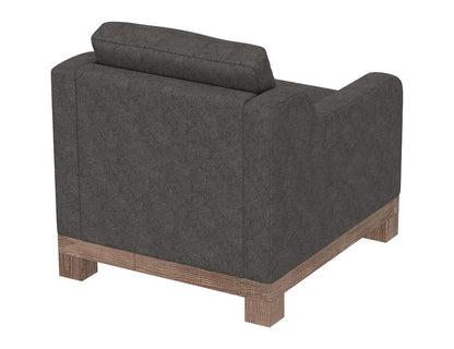 IFD  - Samba  - Wooden Frame & Base, Armchair  - Gray  - IUP298-ACH-121 view 3