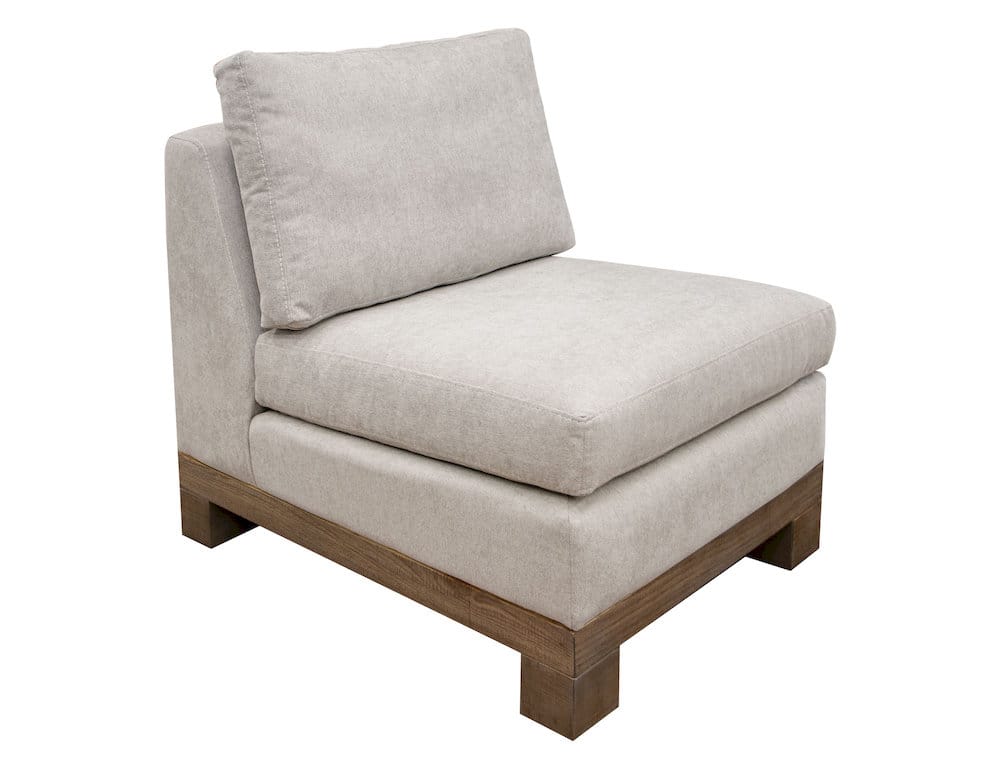 IFD  - Samba  - Wooden Frame & Base, Armless Chair  - Beige  - IUP298-ALC-161 view 1