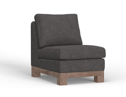 IFD  - Samba  - Wooden Frame & Base, Armless Chair  - Gray  - IUP298-ALC-121 view 1