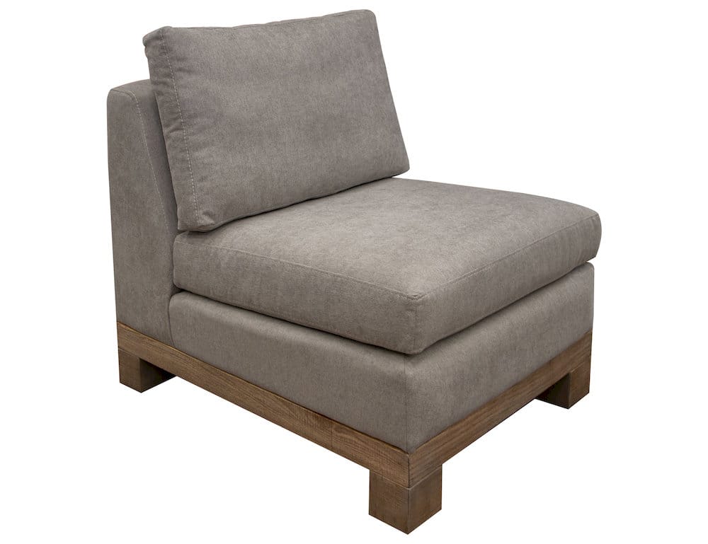 IFD  - Samba  - Wooden Frame & Base, Armless Chair  - Gray  - IUP298-ALC-151 view 1