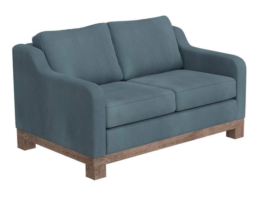 IFD  - Samba  - Wooden Frame & Base, Loveseat  - Blue  - IUP298-LOV-233 view 1