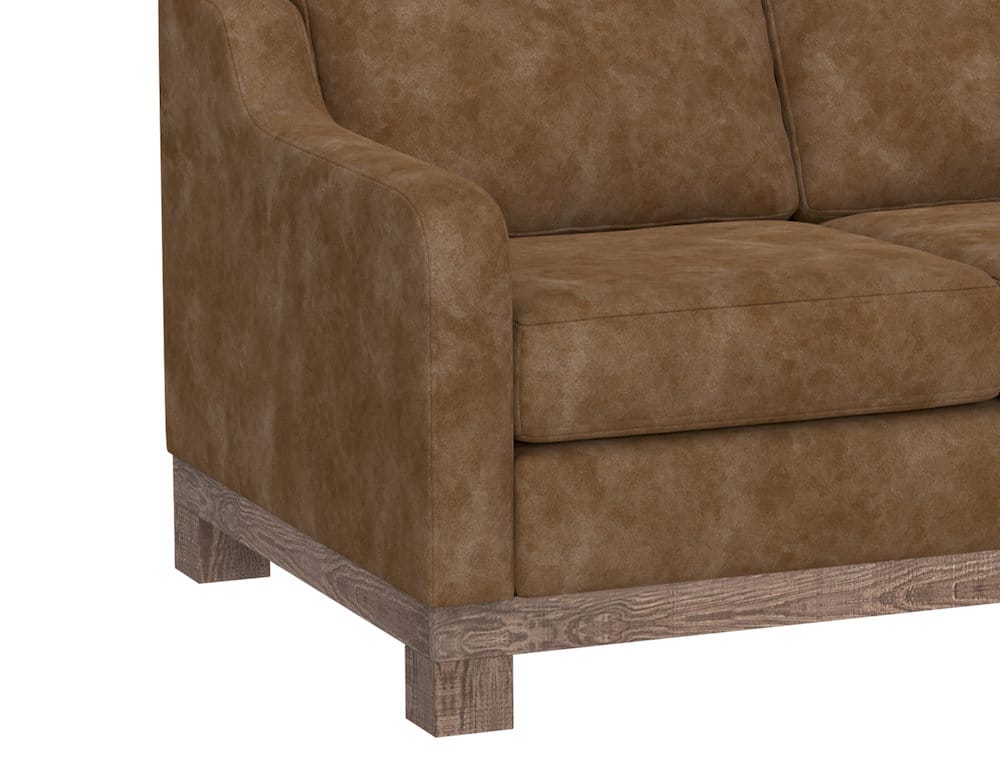 IFD  - Samba  - Wooden Frame & Base, Loveseat  - Cognac  - IUP298-LOV-202 view 5