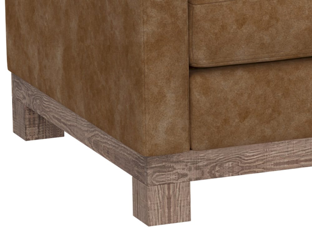 IFD  - Samba  - Wooden Frame & Base, Loveseat  - Cognac  - IUP298-LOV-202 view 6