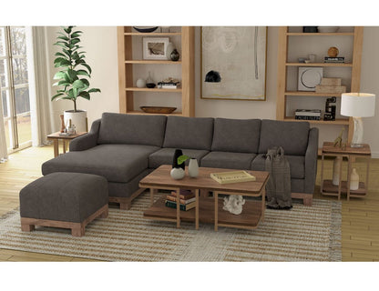 IFD  - Samba  - Wooden Frame & Base, Sectional  - Gray  - IUP298-LOV-LF-121 view 4