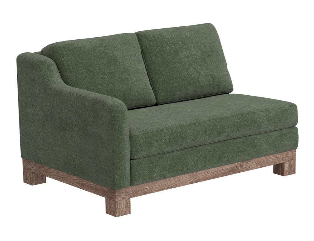 IFD  - Samba  - Wooden Frame & Base, Sectional  - Green  - IUP298-LOV-LF-111 view 1