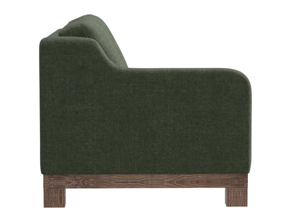 IFD  - Samba  - Wooden Frame & Base, Sectional  - Green  - IUP298-LOV-LF-111 view 3