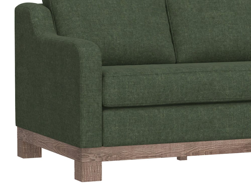 IFD  - Samba  - Wooden Frame & Base, Sectional  - Green  - IUP298-LOV-LF-111 view 5