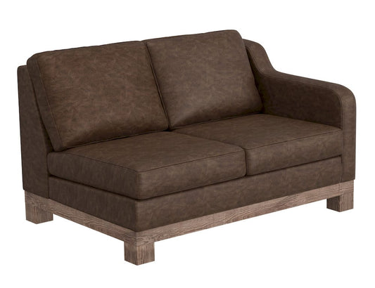 IFD  - Samba  - Wooden Frame & Base, Sectional Right-Arm Loveseat  - Brown  - IUP298-LOV-RT-212 view 1