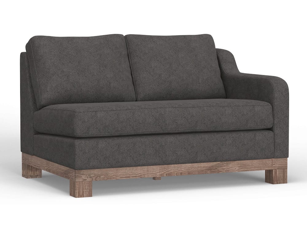 IFD  - Samba  - Wooden Frame & Base, Sectional Right-Arm Loveseat  - Gray  - IUP298-LOV-RT-121 view 1