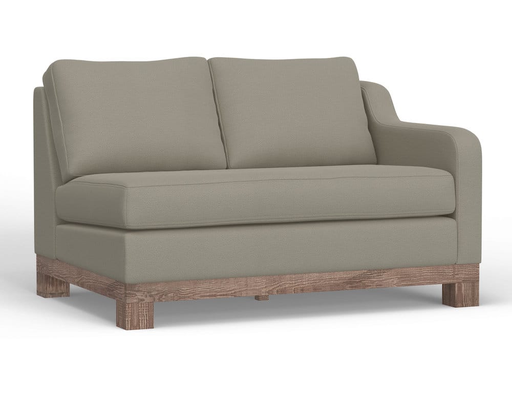 IFD  - Samba  - Wooden Frame & Base, Sectional Right-Arm Loveseat  - Gray  - IUP298-LOV-RT-151 view 1