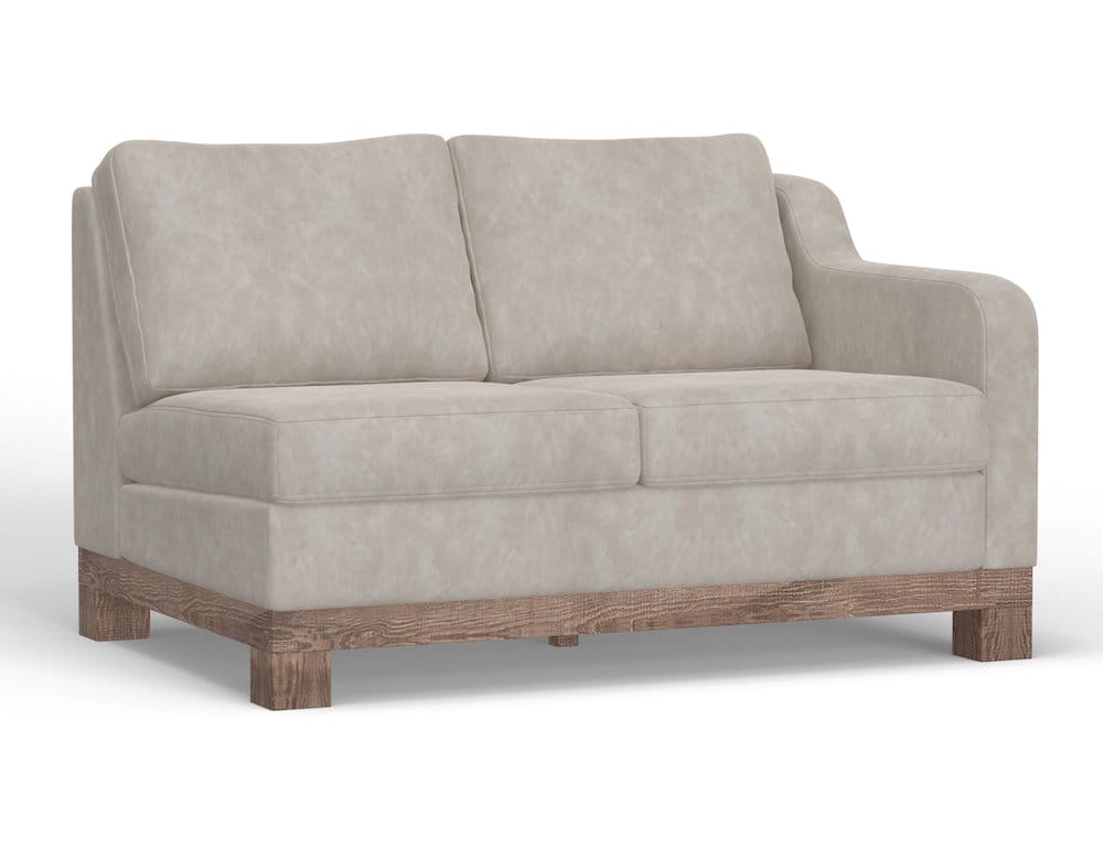 IFD  - Samba  - Wooden Frame & Base, Sectional Right-Arm Loveseat  - Gray  - IUP298-LOV-RT-210 view 1