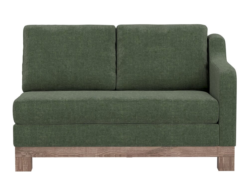 IFD  - Samba  - Wooden Frame & Base, Sectional Right-Arm Loveseat  - Green  - IUP298-LOV-RT-111 view 2