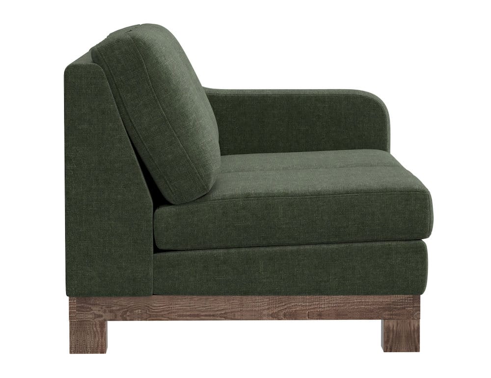 IFD  - Samba  - Wooden Frame & Base, Sectional Right-Arm Loveseat  - Green  - IUP298-LOV-RT-111 view 3