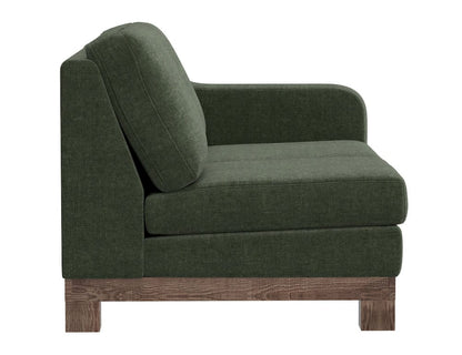 IFD  - Samba  - Wooden Frame & Base, Sectional Right-Arm Loveseat  - Green  - IUP298-LOV-RT-111 view 3