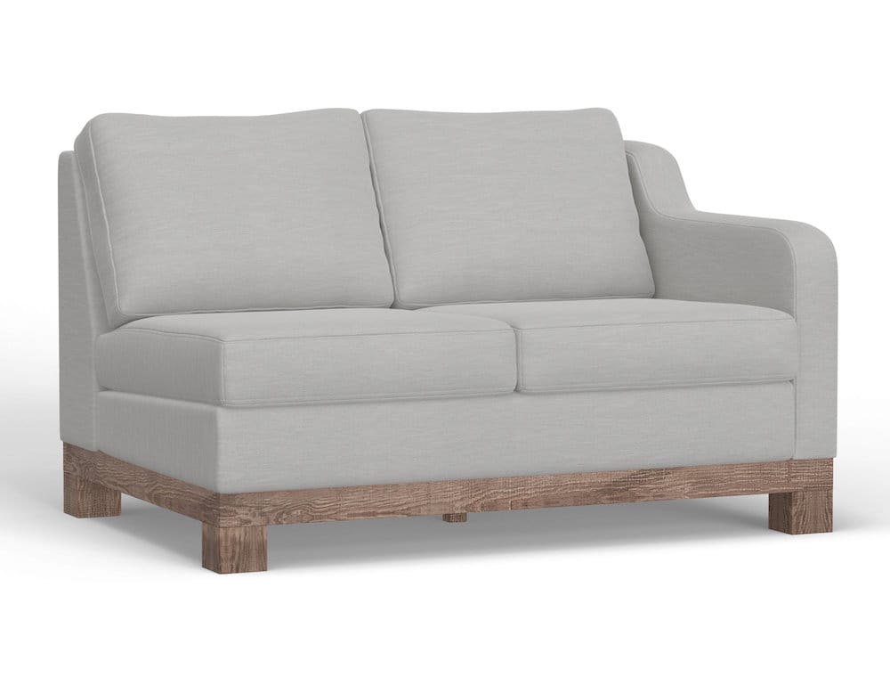IFD  - Samba  - Wooden Frame & Base, Two-Cushion Sectional Right-Arm Loveseat  - Beige  - IUP298-LOV-RT-131-A view 1