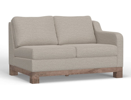 IFD  - Samba  - Wooden Frame & Base, Two-Cushion Sectional Right-Arm Loveseat  - Beige  - IUP298-LOV-RT-161-A view 1