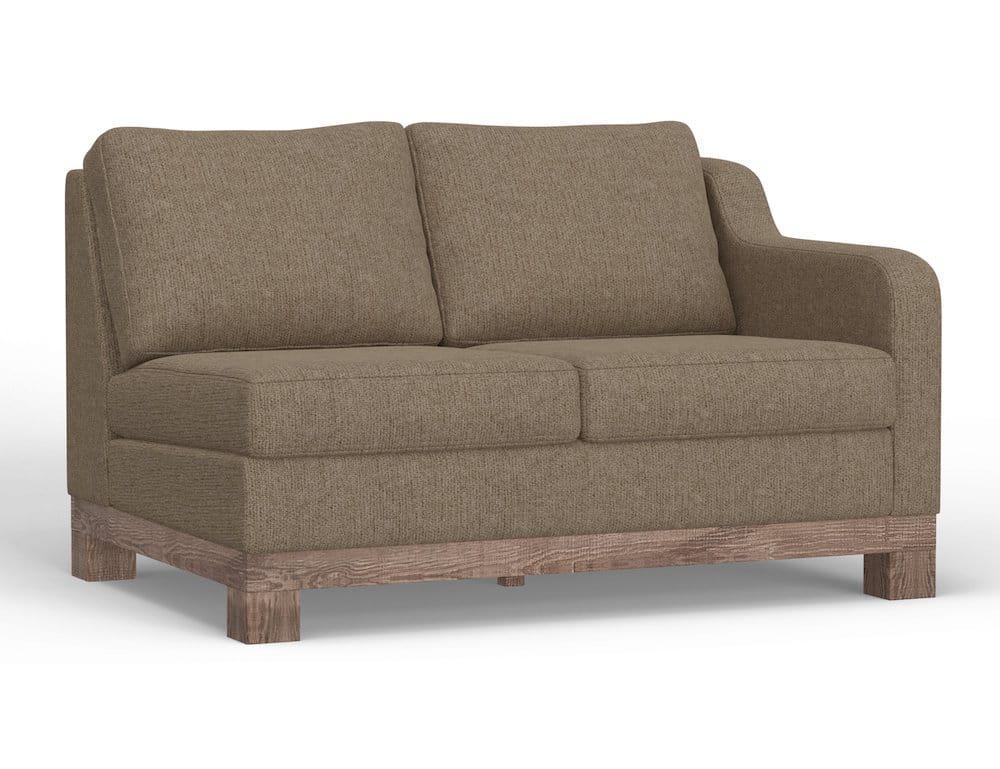 IFD  - Samba  - Wooden Frame & Base, Two-Cushion Sectional Right-Arm Loveseat  - Brown  - IUP298-LOV-RT-152-A view 1