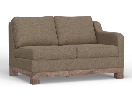 IFD  - Samba  - Wooden Frame & Base, Two-Cushion Sectional Right-Arm Loveseat  - Brown  - IUP298-LOV-RT-152-A view 1
