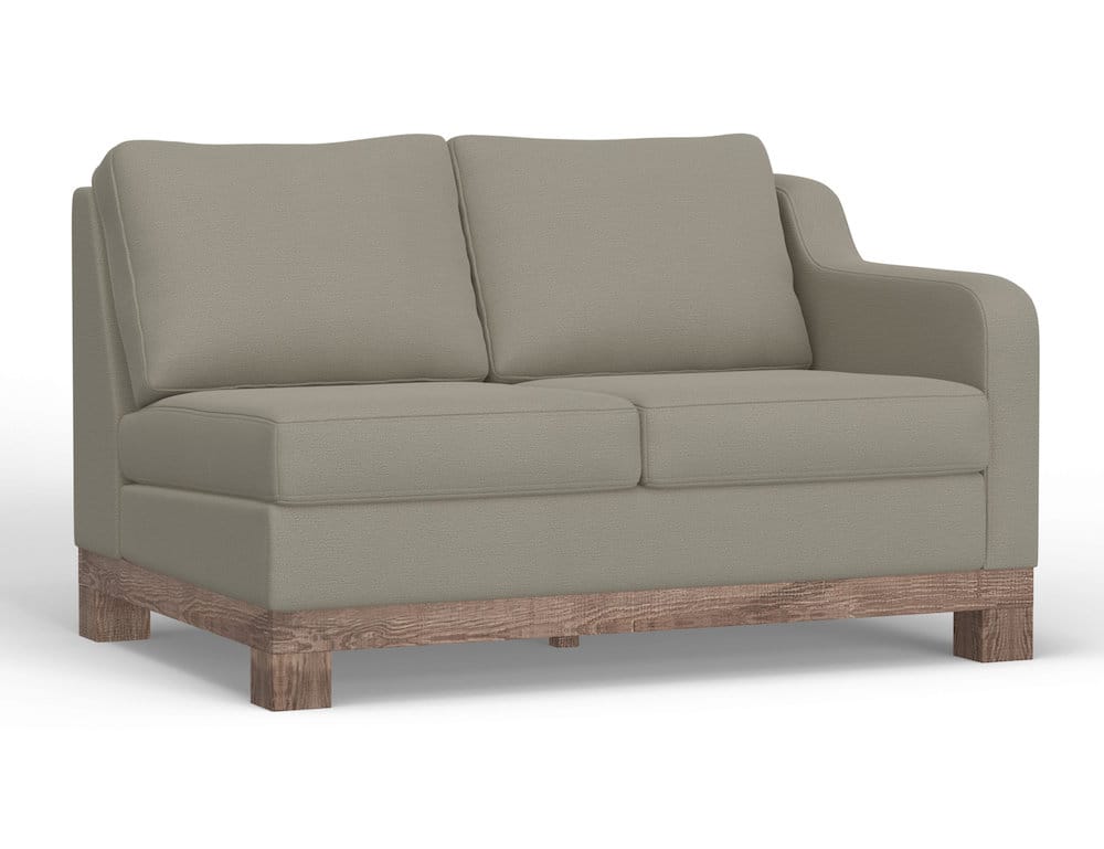 IFD  - Samba  - Wooden Frame & Base, Two-Cushion Sectional Right-Arm Loveseat  - Gray  - IUP298-LOV-RT-151-A view 1