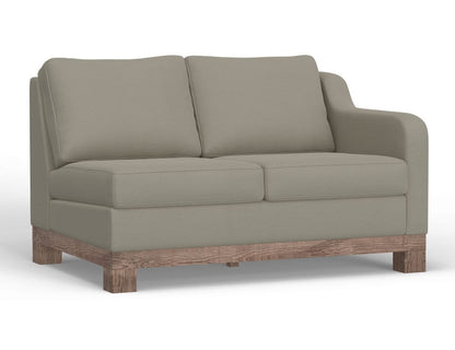 IFD  - Samba  - Wooden Frame & Base, Two-Cushion Sectional Right-Arm Loveseat  - Gray  - IUP298-LOV-RT-151-A view 1
