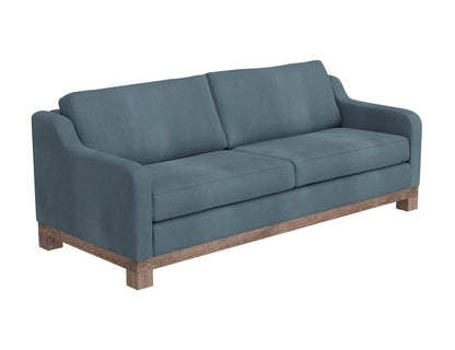 IFD  - Samba  - Wooden Frame & Base, Two-Cushion Sofa  - Blue  - IUP298-SOF-233 view 1