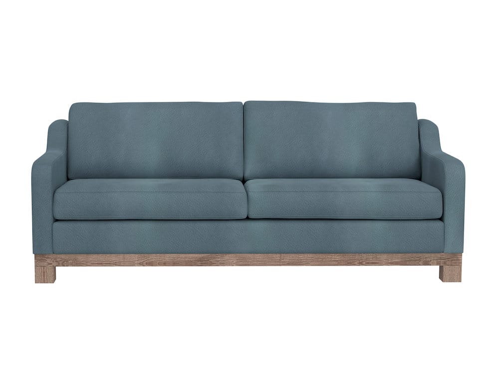 IFD  - Samba  - Wooden Frame & Base, Two-Cushion Sofa  - Blue  - IUP298-SOF-233 view 2