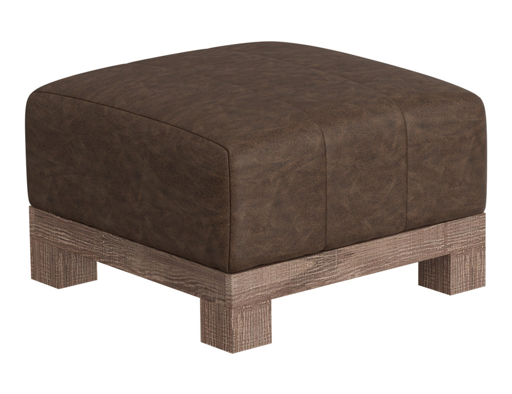 IFD - Samba - Wooden Frame & Base, Upholstered Square Ottoman - IUP298-OTT-212 view 1