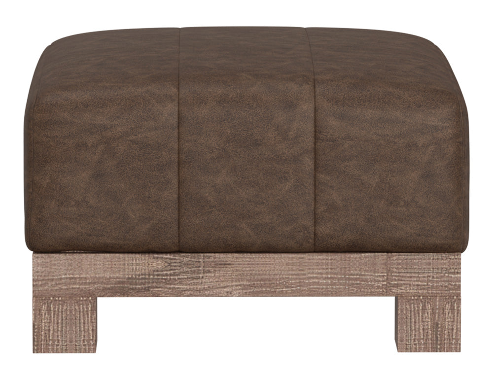 IFD - Samba - Wooden Frame & Base, Upholstered Square Ottoman - IUP298-OTT-212 view 2