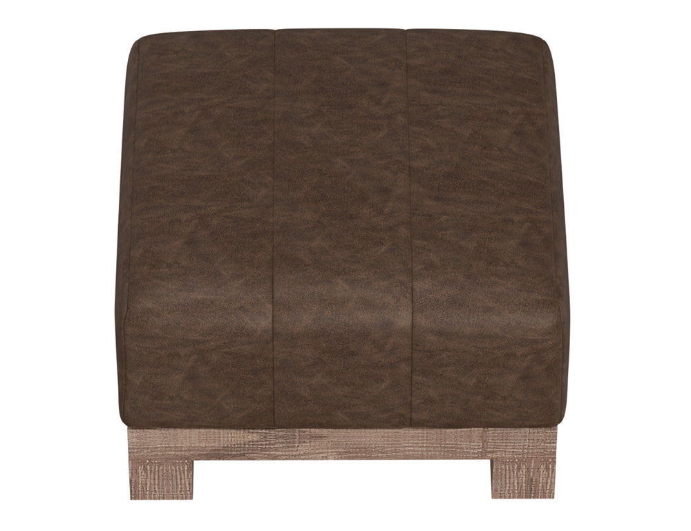 IFD - Samba - Wooden Frame & Base, Upholstered Square Ottoman - IUP298-OTT-212 view 3