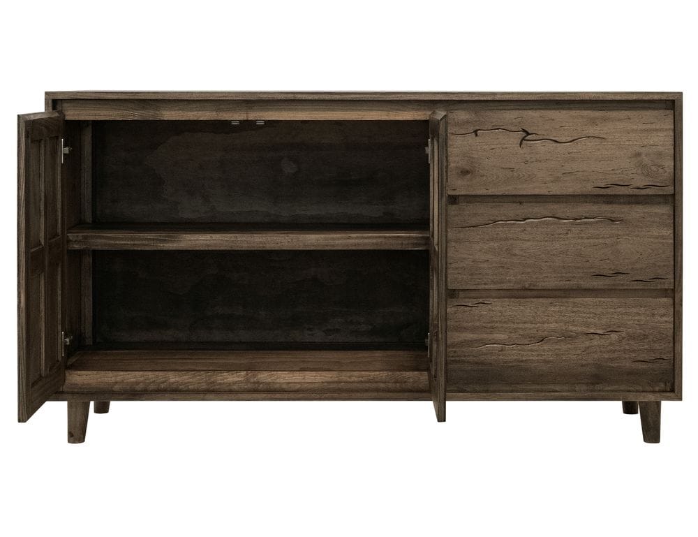 IFD - Savia - 3 Drawer & 2 Door, Console in Brown - IFD7101CNS view 3