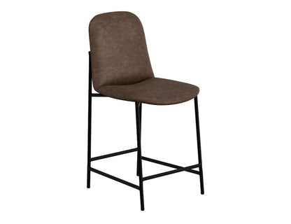 IFD  - Seating  - Wooden Frame & Metal Base, Barstool 24"  - Brown/Black  - IUP803-BST24-212 view 1