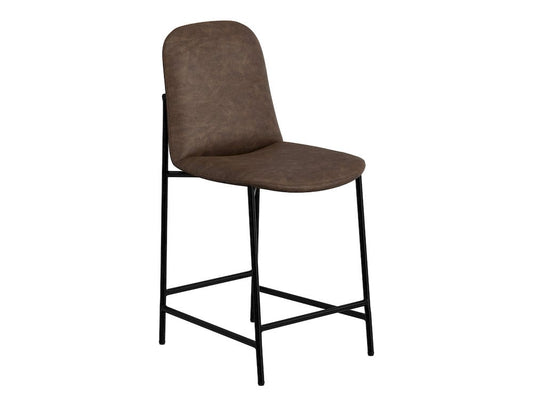 IFD  - Seating  - Wooden Frame & Metal Base, Barstool 24"  - Brown/Black  - IUP803-BST24-212 view 1