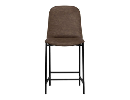 IFD  - Seating  - Wooden Frame & Metal Base, Barstool 24"  - Brown/Black  - IUP803-BST24-212 view 2
