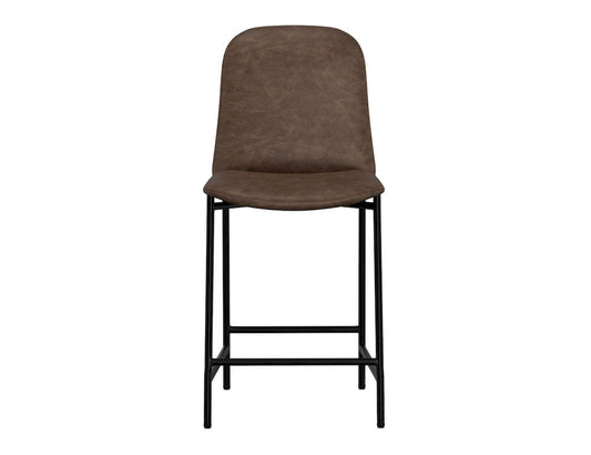 IFD  - Seating  - Wooden Frame & Metal Base, Barstool 24"  - Brown/Black  - IUP803-BST24-212 view 2