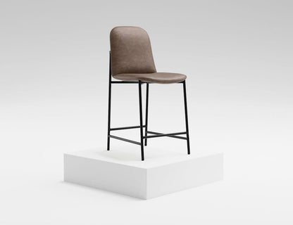 IFD  - Seating  - Wooden Frame & Metal Base, Barstool 24"  - Brown/Black  - IUP803-BST24-212 view 3