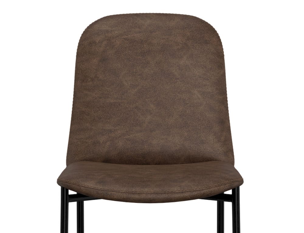 IFD  - Seating  - Wooden Frame & Metal Base, Barstool 24"  - Brown/Black  - IUP803-BST24-212 view 4