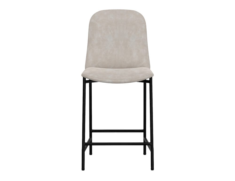 IFD  - Seating  - Wooden Frame & Metal Base, Barstool 24"  - Gray/Black  - IUP803-BST24-210 view 2