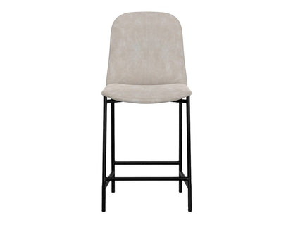 IFD  - Seating  - Wooden Frame & Metal Base, Barstool 24"  - Gray/Black  - IUP803-BST24-210 view 2
