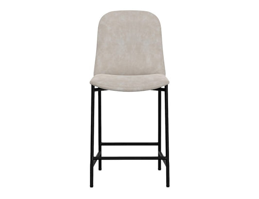 IFD  - Seating  - Wooden Frame & Metal Base, Barstool 24"  - Gray/Black  - IUP803-BST24-210 view 2