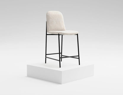 IFD  - Seating  - Wooden Frame & Metal Base, Barstool 24"  - Gray/Black  - IUP803-BST24-210 view 3