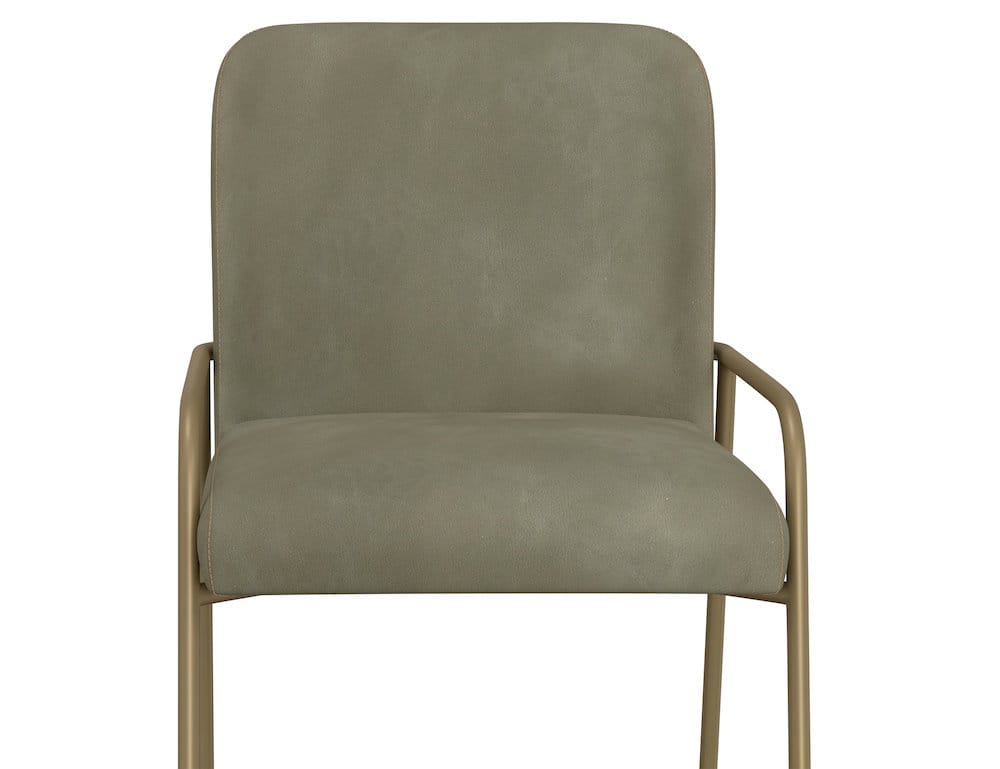 IFD  - Seating  - Wooden Frame & Metal Base, Barstool 24"  - Green/Gold  - IUP800-BST24-232 view 5