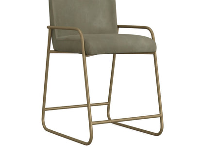 IFD  - Seating  - Wooden Frame & Metal Base, Barstool 24"  - Green/Gold  - IUP800-BST24-232 view 6