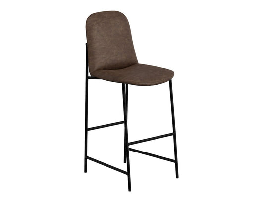 IFD  - Seating  - Wooden Frame & Metal Base, Barstool 30"  - Brown/Black  - IUP803-BST30-212 view 1