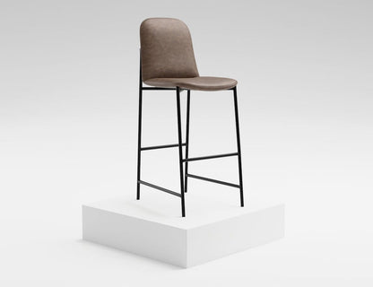 IFD  - Seating  - Wooden Frame & Metal Base, Barstool 30"  - Brown/Black  - IUP803-BST30-212 view 3