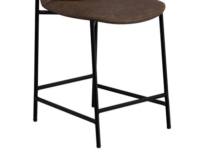 IFD  - Seating  - Wooden Frame & Metal Base, Barstool 30"  - Brown/Black  - IUP803-BST30-212 view 5