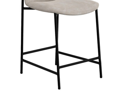IFD  - Seating  - Wooden Frame & Metal Base, Barstool 30"  - Gray/Black  - IUP803-BST30-210 view 5