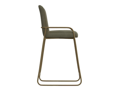 IFD  - Seating  - Wooden Frame & Metal Base, Barstool 30"  - Green/Gold  - IUP800-BST30-232 view 3