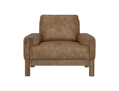 IFD  - Sedona  - Wooden Frame & Base, Armchair  - Cognac  - IUP966-ACH-202 view 2
